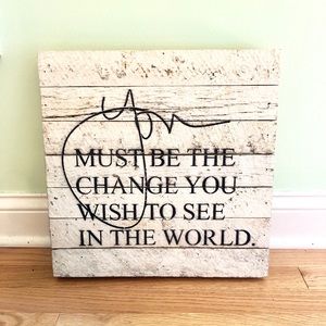 Wooden Wall Art Quote